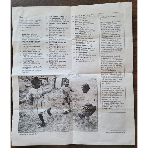 Been In The Storm So Long CD Spirituals, Folk Tales & Children's Games 37481cd - Picture 6 of 6